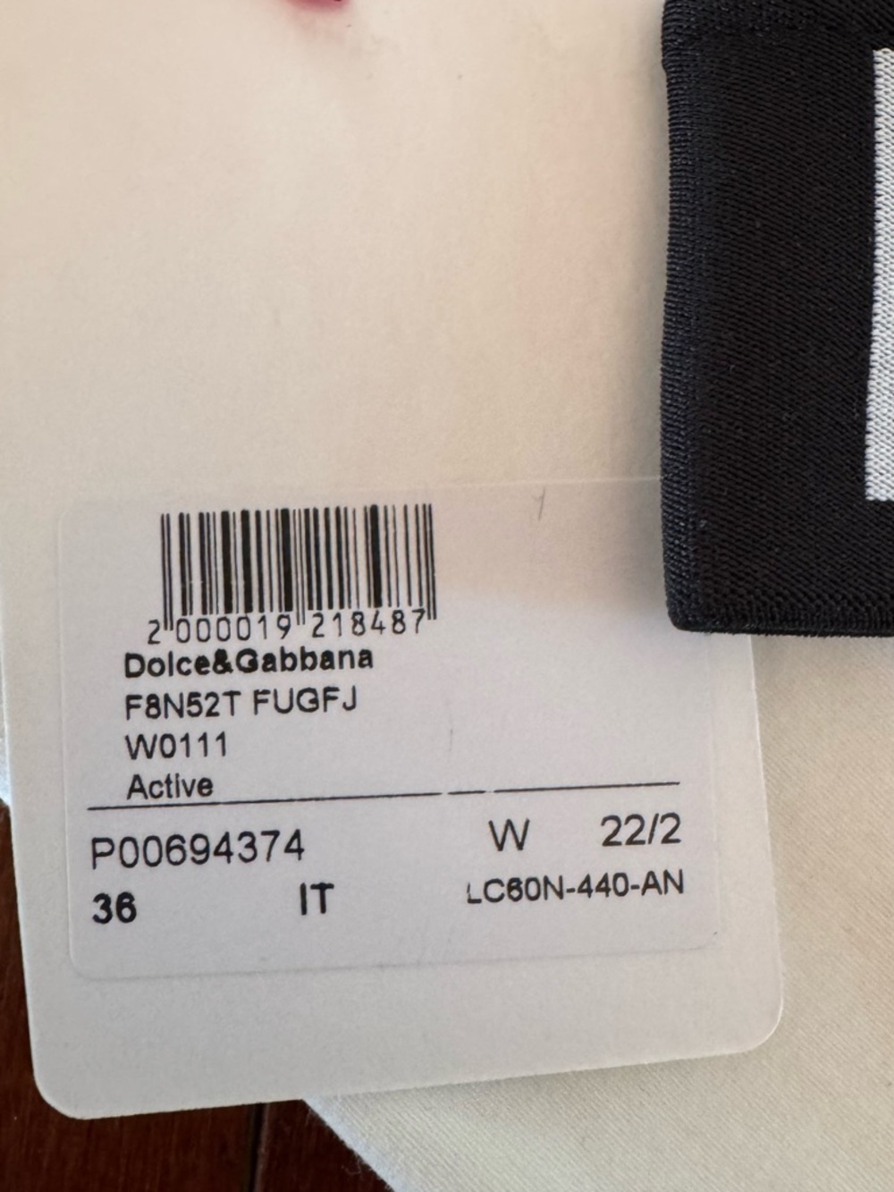 Dolce & Gabbana White Long-Sleeve Turtleneck Crop Top with Logo Band - Picture 5 of 7